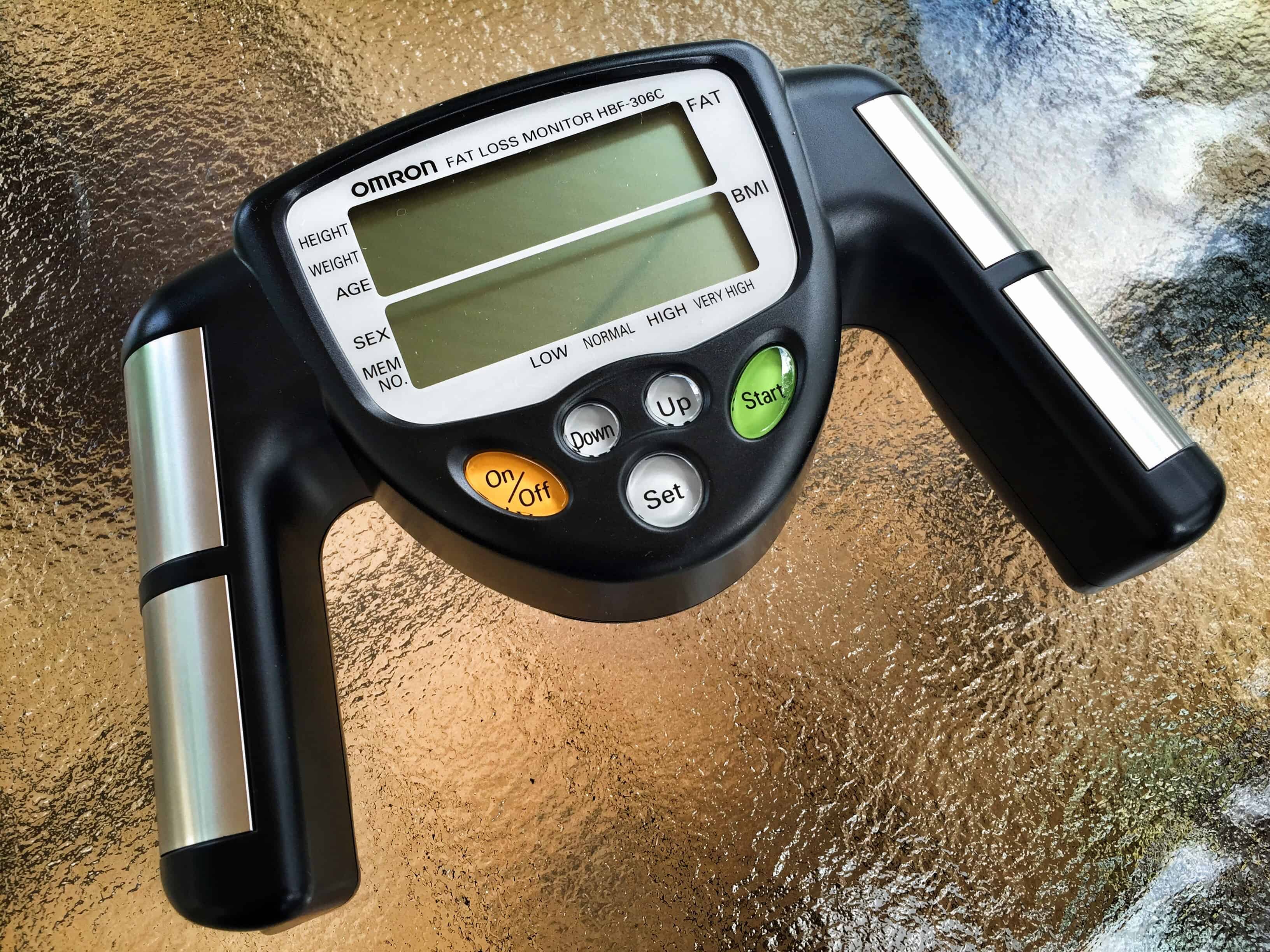 Omron HBF-306C Fat Loss Analyzer Monitor Body Logic Bodyfat Fitness New BLACK
