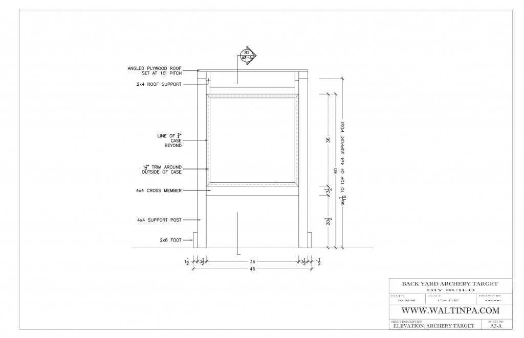 Back Yard Archery Target - Elevation