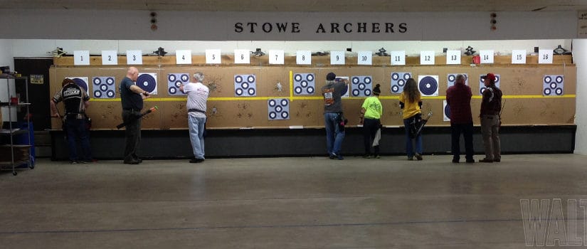 Shooting the 2014 PFATA Indoor State Championship at Stowe Archers
