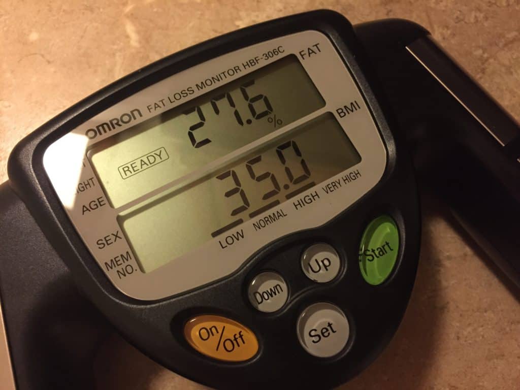 Omron Fat Loss Monitor - July 31 2015