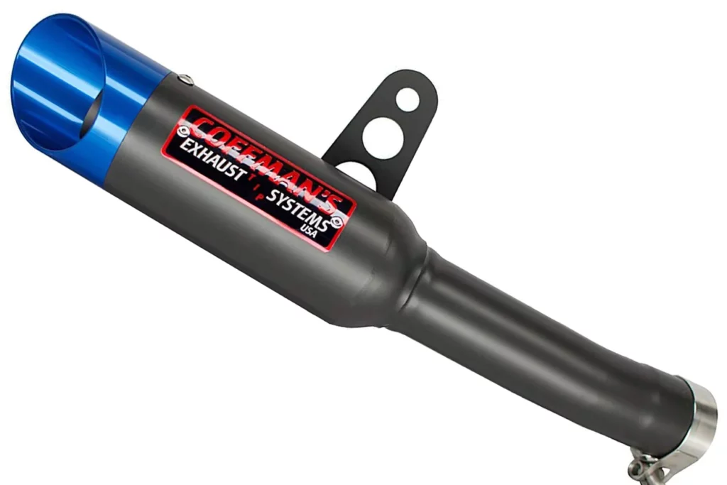 Kawasaki Ninja 400 Exhaust - Coffman's Shorty - Blue Tip