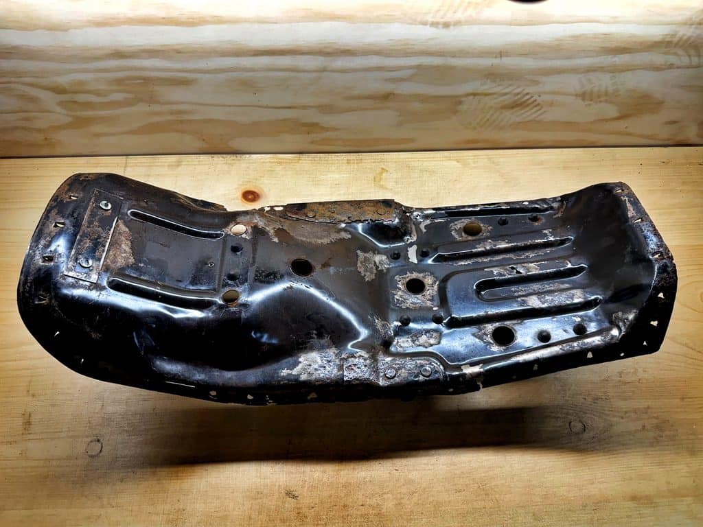 1976 Honda CB750F Seat Pan Rust - 6