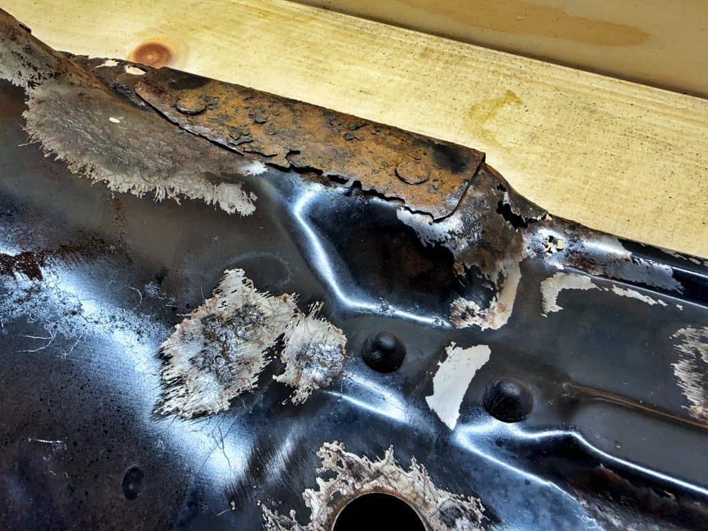 1976 Honda CB750F Seat Pan Rust - 7