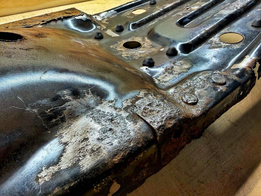 1976 Honda CB750F Seat Pan Rust - 8
