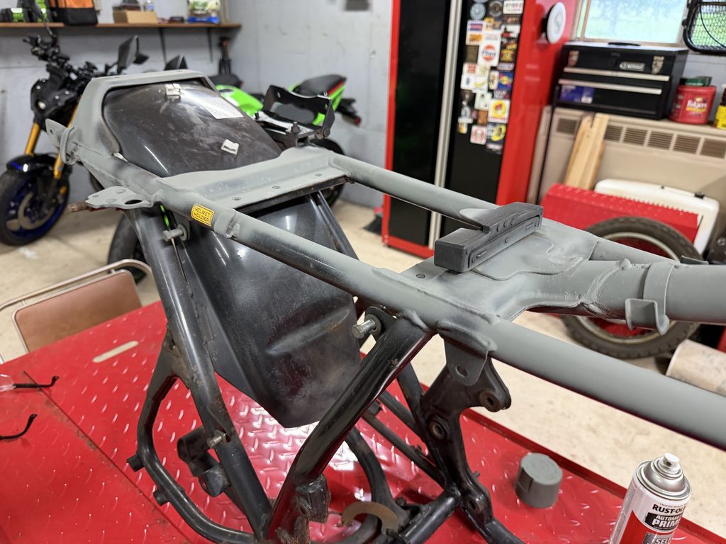 1976 Honda CB750F Frame Paint Touchup - 3