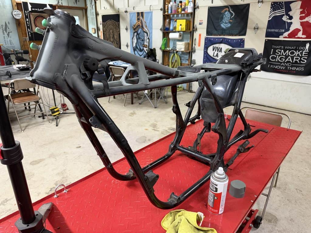 1976 Honda CB750F Frame Paint Touchup - 4