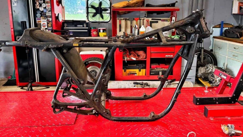 1976 Honda CB750F Frame Paint Touchup -  0